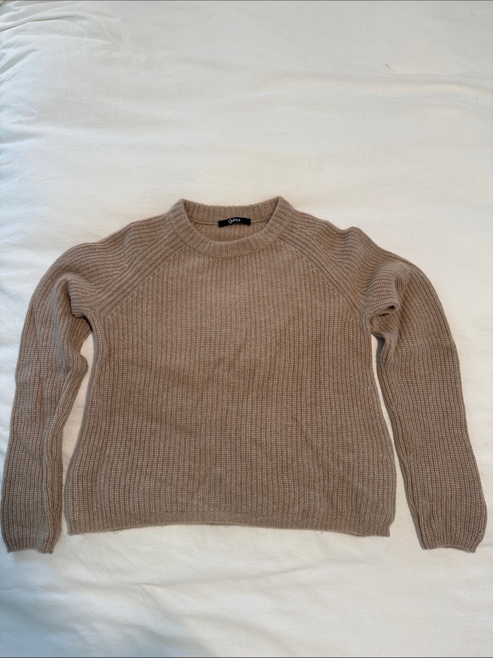 Quince Women's Cashmere Fisherman Crewneck Sweater
